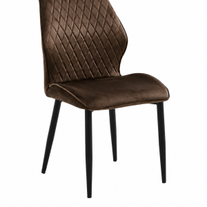 كرسي مفرد مخمل C-002 BROWN