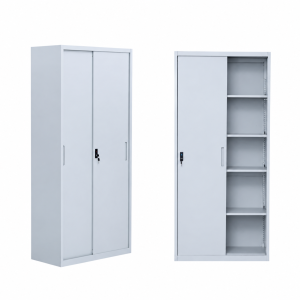 دولاب مكتبي حديد مقاس 185*85 OW-004 GREY
