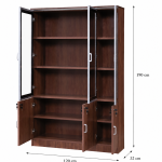 دولاب ملفات 3باب OW-110 LIGHT WALNUT(l.brown)
