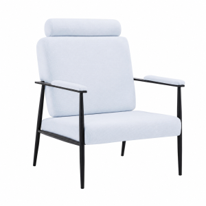 كرسي قماش مفرد A-24 WHITE