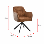 كرسي مفرد DC1210 BROWN BROWN