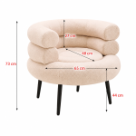 VC-150 BEIGE.كرسي مفرد