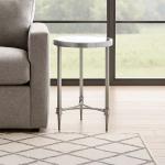 لويسا طاولة خدمة بقاعدة معدنية - زجاج عاكس